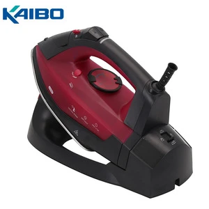 Kaibo Multifunction Charging Household Cordless Soft Touch Dial Adjustable Electric Steam Dry Iorn Soleplate