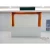 Import KALN factory price fashionable design veneer office furniture customized office reception desk front counter green material from China