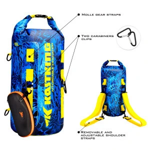 KastKing Durable 600D PVC 100% Waterproof Dry Bag Multifunctional Outdoor Portable Swimming Fishing Bag 10L 20L 30L