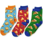 Kids novelty crew rainbow unicorn pizza biscuits paws socks Kids cheap socks kids funky socks