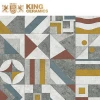 King Ceramics Elegant Color Tone Casual Flowing Geometry Exquisite And Simple Rustic Slab Tile