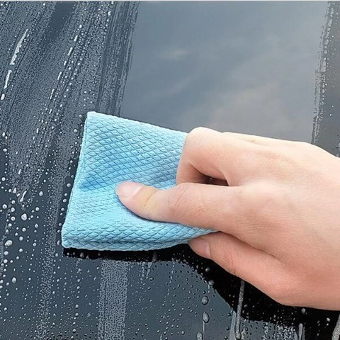 Kitchen Anti-Grease Wiping Rags Efficient Fish Scale Wipe Cloth Cleaning Cloth Home Washing Dish Cleaning Towel