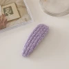Korea style handmade knitted woolen yarn hair clip drop shape rectangle design top BB  hair clip hairgrips for young girls