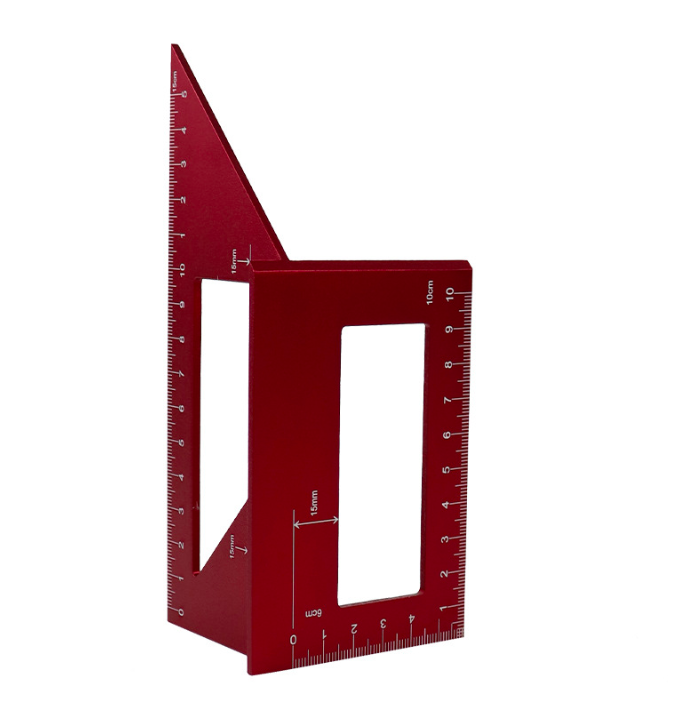 Buy L-ht45 Aluminum Ruler Angle Measure Scriber 45 & 90 Degree T Type ...
