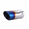 L1402 matte black 158mm stainless steel straight car exhaust muffler tail pipe