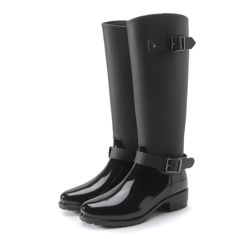 Ladies high quality fashion custom made Water Proof Dust-Proof Rubber Tall Rain Boot Garden Shoes