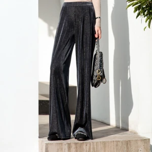 Lady Style Pants Women Straight Trousers Loose Wide Straight Leg Pants Velveteen wide leg pants