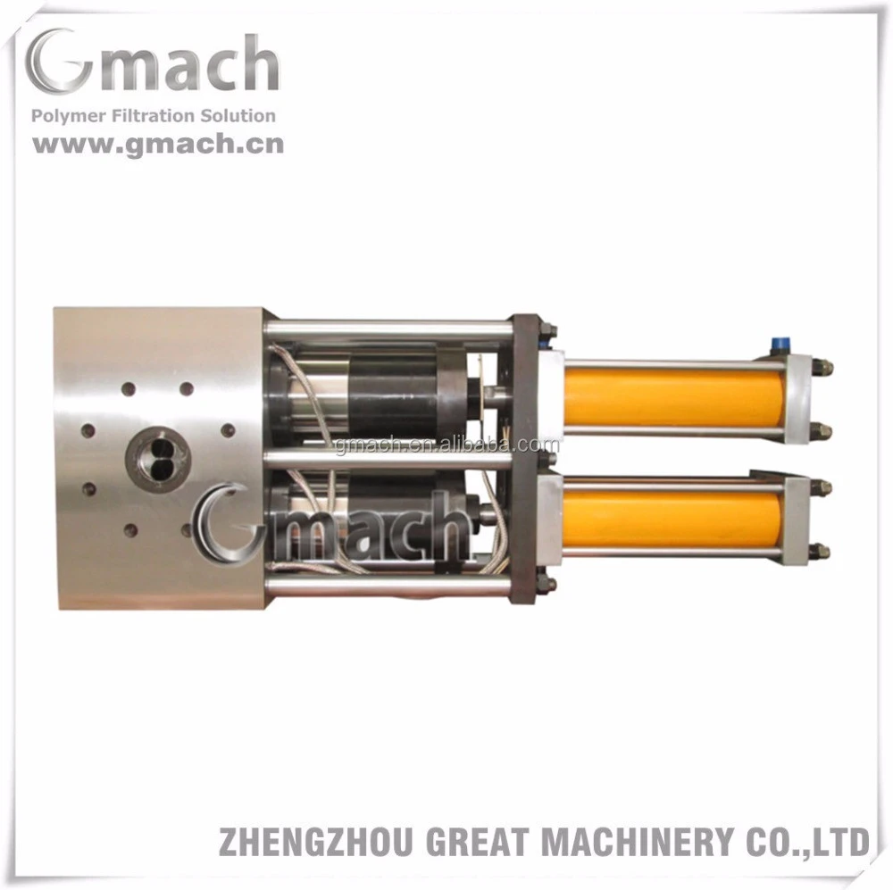 Large filtration area continuous screen changing melt filter for waste plastic recycling granules making machine