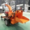 Large mobile home used garden shredder wood tree branch crusher wood branch shredder leaf chipper cutting machine wood chipper