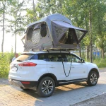 Large space 3-4 person roof tent customized inflatable roof top tent with skylight