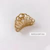 Latest Style big metal hair claw korean clips 3 size and kinds of style choose metal hair claw clip metal hair claw