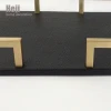 Leather Catchall Rectangular Jewelry Bun Charm Display Serving Tray