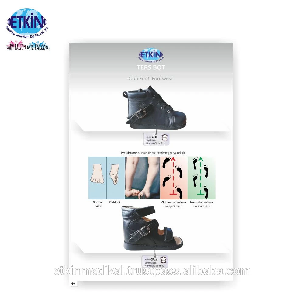Leather CTEV Antivarus Shoes Best Manufacturer Price for Treatment Walking Child