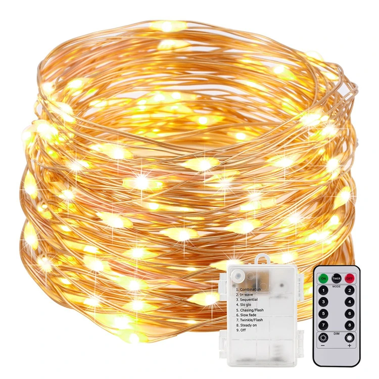 LED Copper Wire String Light Decorative Indoor Outdoor micro mini Fairy Light for Christmas Holiday Festival Decorative