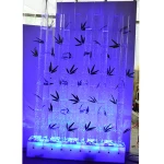 LED water bubble different color changing artificial acrylic bamboo tube wall decor for home furniture decor