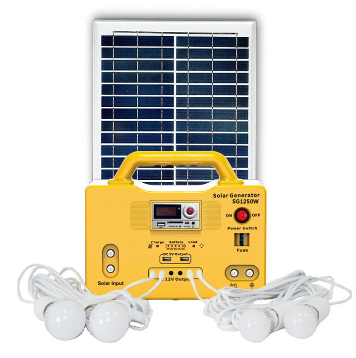 Buy Light Bulb Power Supply Camping Portable Mini Portable Home Solar ...