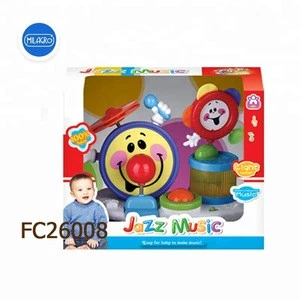 Light up jazz drum set toy musical instruments learning baby toy