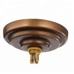 Lighting modern retro round bead pendant lamp outdoor cage pendant light wooden bead chandelier for high ceilings