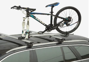 Lightweight Aluminum Car Removable Roof Bike Rack bicycle carrier Fork Down Fork Mount with locks BC-001D