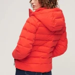 Lightweight Hooded Down Padded Jackets Full Zip Breathable Ladies Quilted Puffer Jacket