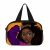 Import Luggage Travel Bags Women Black Art African Girls Printing Sport Female Large Traveling Duffle Tote Weekend Bags Mala De Viag from China