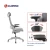 Import Luxury High Back silla de oficina Fabric Swivel Executive Ergonomic Office Chair from China