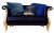 Import Luxury royal blue color sectional hotel furniture living room sofa FC-S006 from China