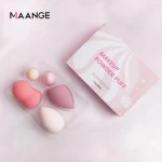 Maange Factory Low Moq Custom Logo Sponge Puff Packaging Private Label Beauty Sponge Blender