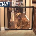 Magic-Gate Dog Pet Fences Portable Folding Safe Guard Indoor and Outdoor Protection Safety Magic Gate For Dogs Cat Pet