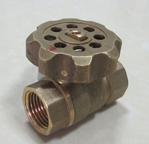 Magnetic lockable brass ball lock valve