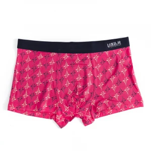 Man Boxers Shorts Fashion Printed Color Mens Pink Panties Boxer Briefs Shorts Underwear