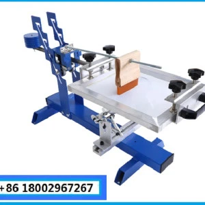 Manual cylindrical/round/curved screen printing machine for paper/plastic cup bottle mug &amp; other cylindrical articles