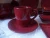 Import Manufacturer China bowl red color custom stoneware dinnerware sets tableware dinner set from China