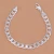 Import Manufacturers wholesale supply, foreign trade silver, fashion elegant 8 mm flat side bracelet YSS1394 from China