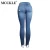 Import MCCKLE Womens High Waisted Holes Denim Jeans Ripped Knees Torn Hem Stretch Skinny Slim Pencil Pants Trousers Jeans Plus Size from China