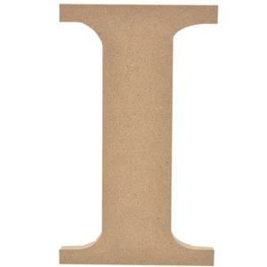 MDF craft Wooden Mache brown Alphabet Letter H