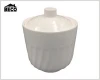 Melamine Restaurant Tableware White Soup Tureen Jar with Stock