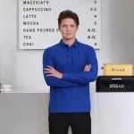 MEN  long sleeve Polo shirt cotton polo t shirt custom logo