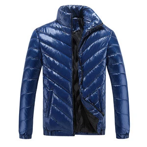 Men new fashion padded collar down jacket short with good quality