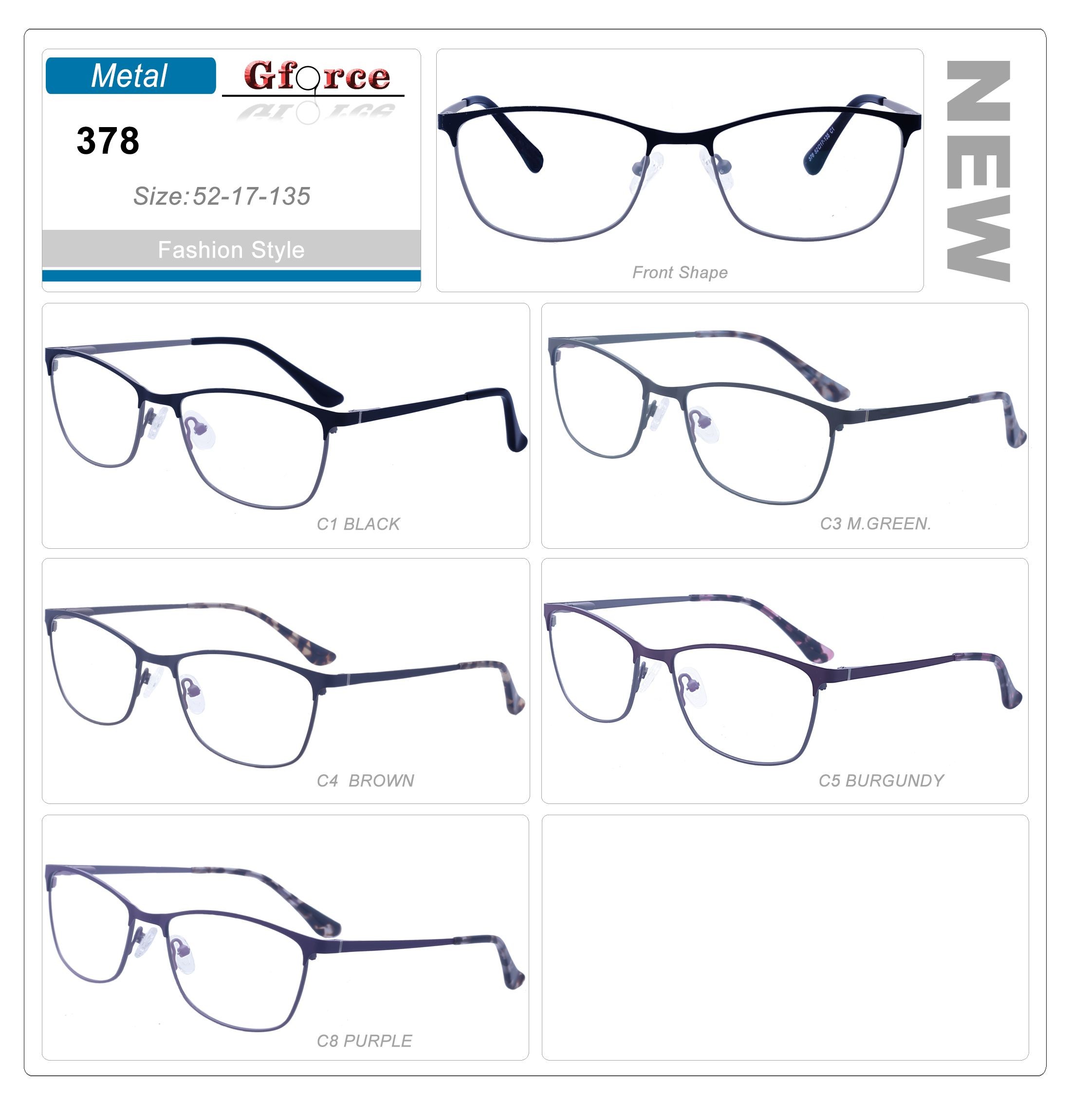 Metal frame acetate temples eye glasses popular eyeglasses fashion eyewear