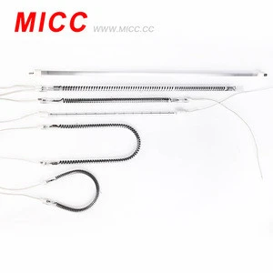 MICC Tungsten wire halogen infrared quartz tube heater heating element
