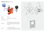 MK405-06 Marine Medicine Tool Cabinet Lock With Dust Cover
