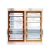 Import Modern Bookcase Design Metal Double Sided Fashion Steel School Library Bookshelf from China