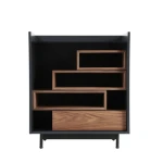 modern dining room furniture tempered glass top wood buffet sideboard cabinet