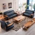 Modern furniture living room leather sofa set,navy blue real leather home furniture sofa