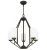 Import Modern Indoor Chandelier Pendant lights, Decorative Dark Bronze 5 Light Glass Chandeliers Ceiling Light from China