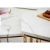 Import Modern Living room furniture gold stainless steel legs white marble top nesting coffee table set from South Korea