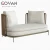 Import Modern Luxury New design Outdoor Furniture Sectional Sofa set Aluminum with tight Rope Open Sofa Hotel Villa Home Garden Sofa from China