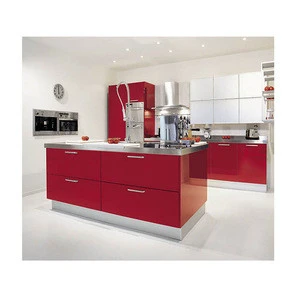 modern MDF kitchen cabinet with high gloss lacquer door
