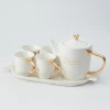 Modern Nordic Style Household Simple Tray Ceramic Teapot Coffee Cup Tea Set